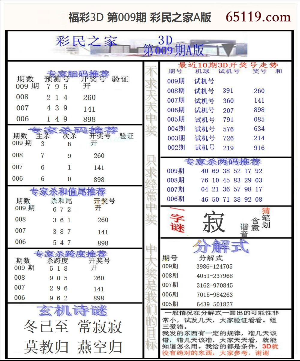 福彩3D彩民之家A版